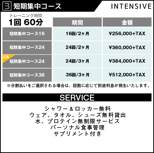 短期集中コース